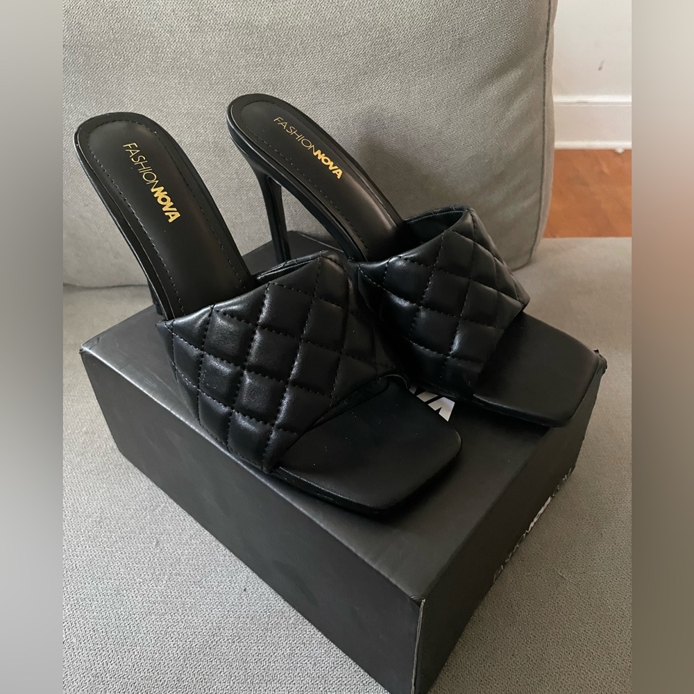 Fashion Nova Square Toe Stilettos